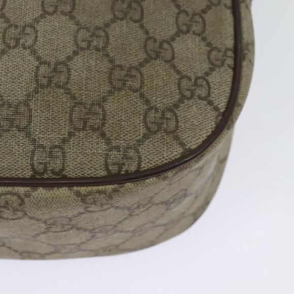 GUCCI GG Supreme Web Sherry Line Bag Pvc Beige Gold 89 02 032 - Picture 13 of 16